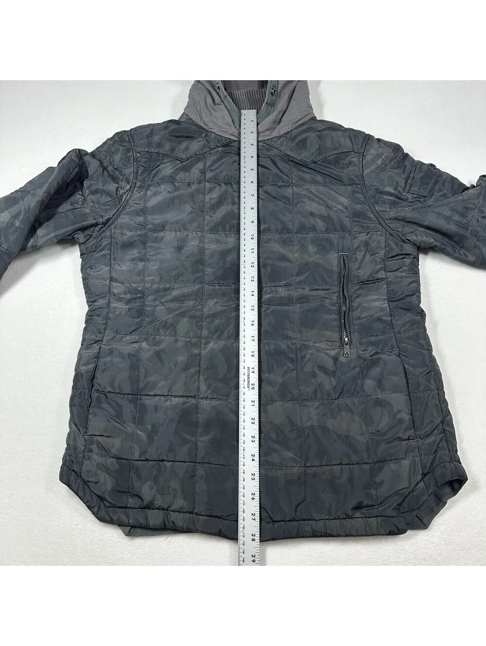Jet Lag Camo Hooded Jacket Mens 2XL Quilted Puffer